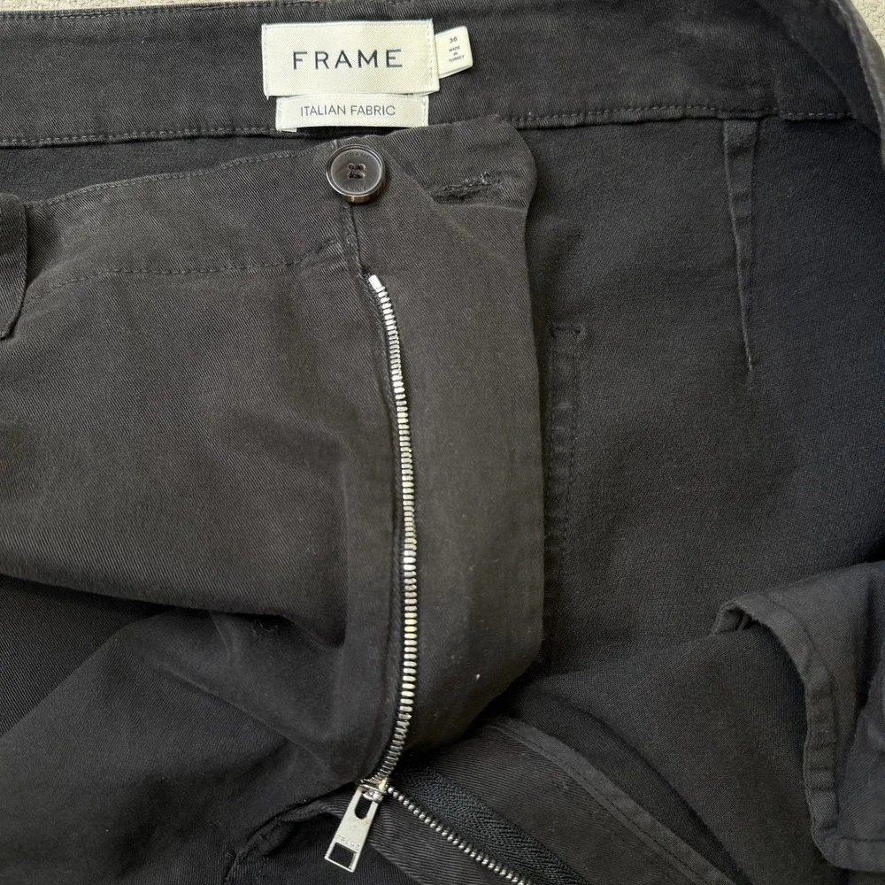 FRAME Pants Men 36x30 Brown Relaxed Fit Chino Italian Fabric Stretch Casual Work